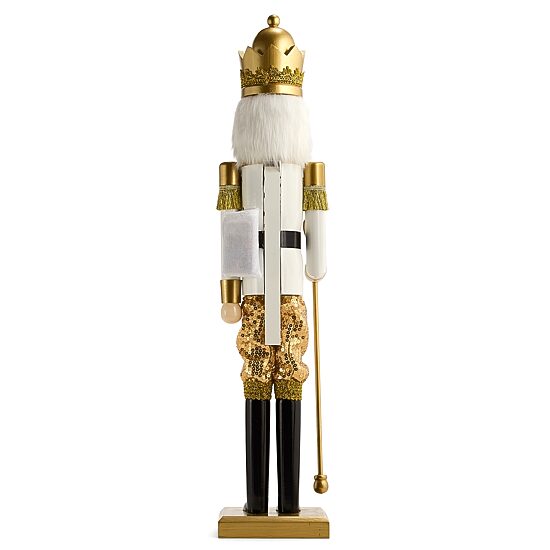 North Pole Trading Co. Wood Lighted Christmas Nutcracker