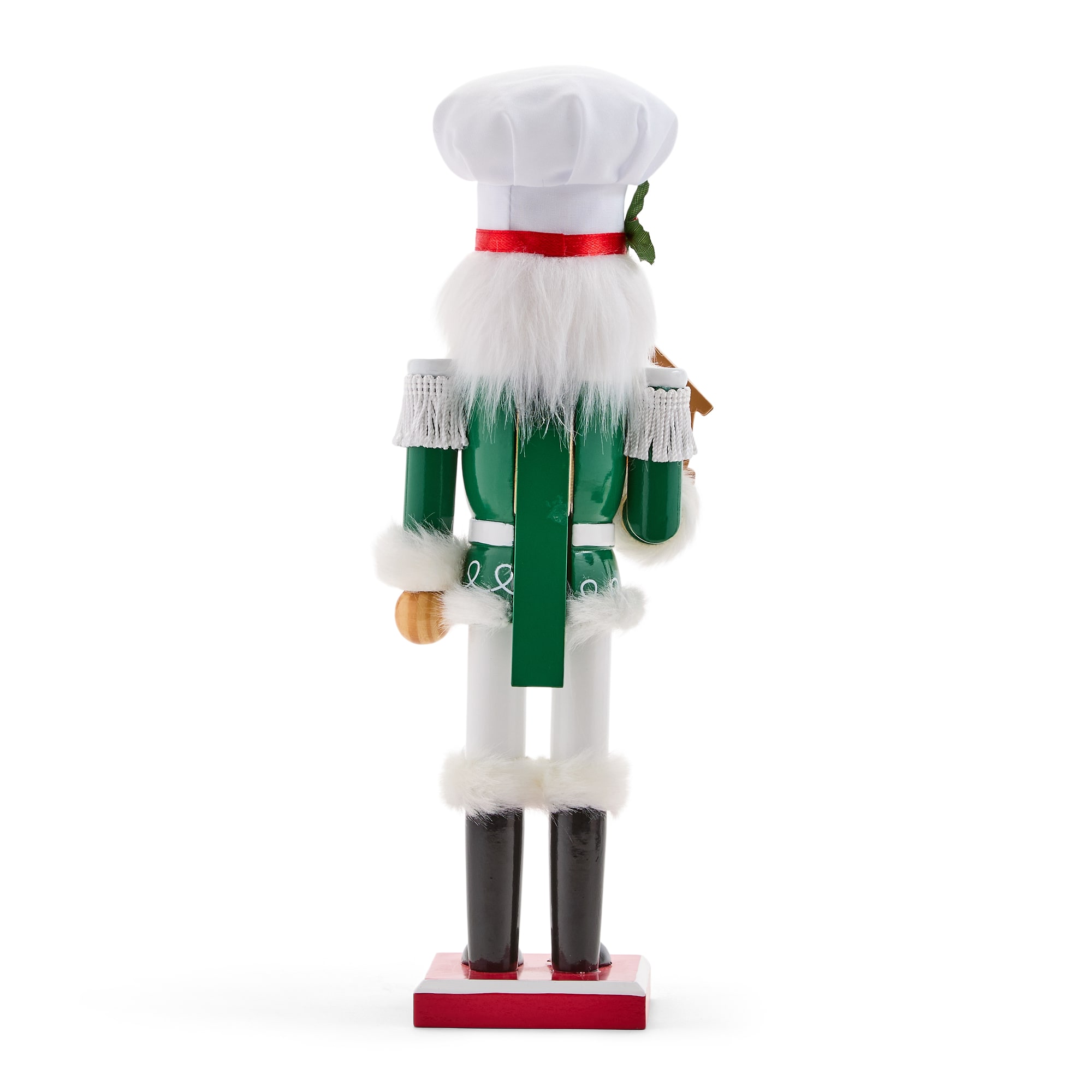 North Pole Trading Co. 12" Baker Wood Christmas Nutcracker