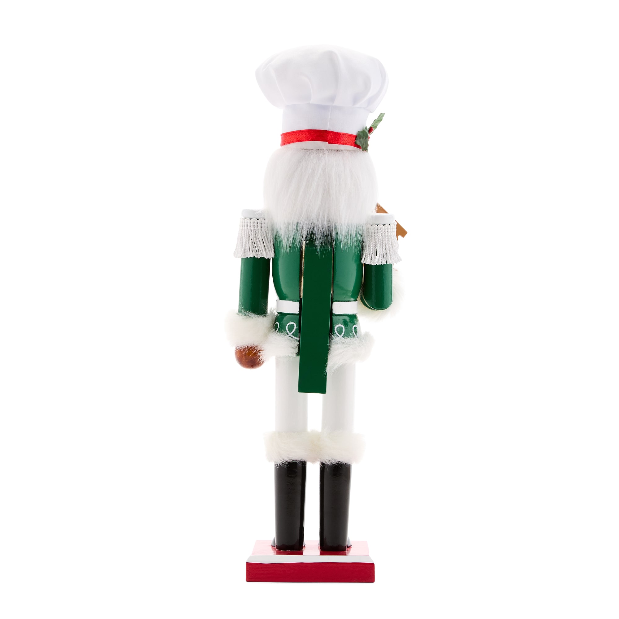 North Pole Trading Co. African American 12" Baker Wood Christmas Nutcracker