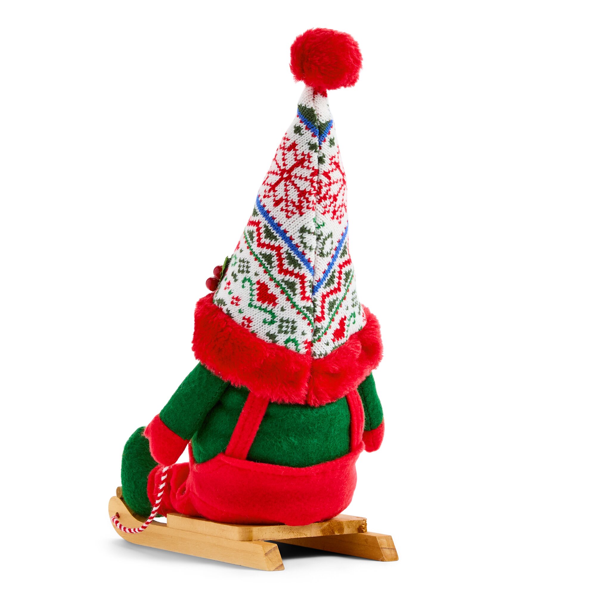 North Pole Trading Co. 12"  Sm Gnome Sled Christmas Gnome