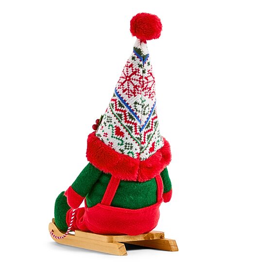 North Pole Trading Co. 12" Sled Christmas Gnome