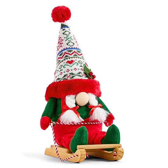 North Pole Trading Co. 12" Sled Christmas Gnome