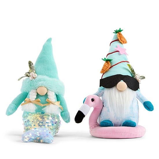 North Pole Trading Co. 15" Coastal 2pc Christmas Gnome