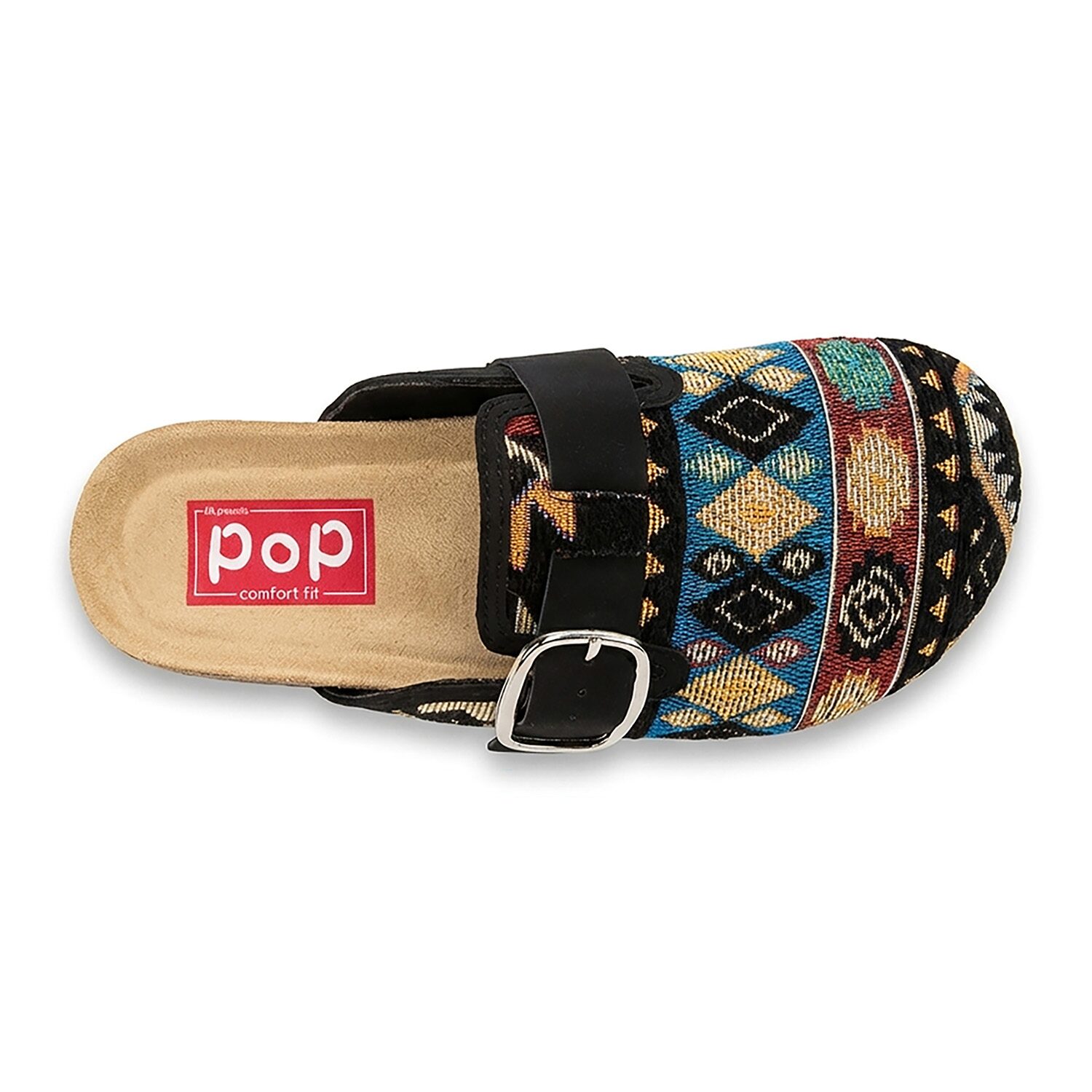 Pop Viviea Womens Round Closed Toe Slip-On Shoe