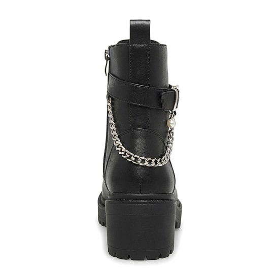 Pop Womens Teyana Block Heel Booties