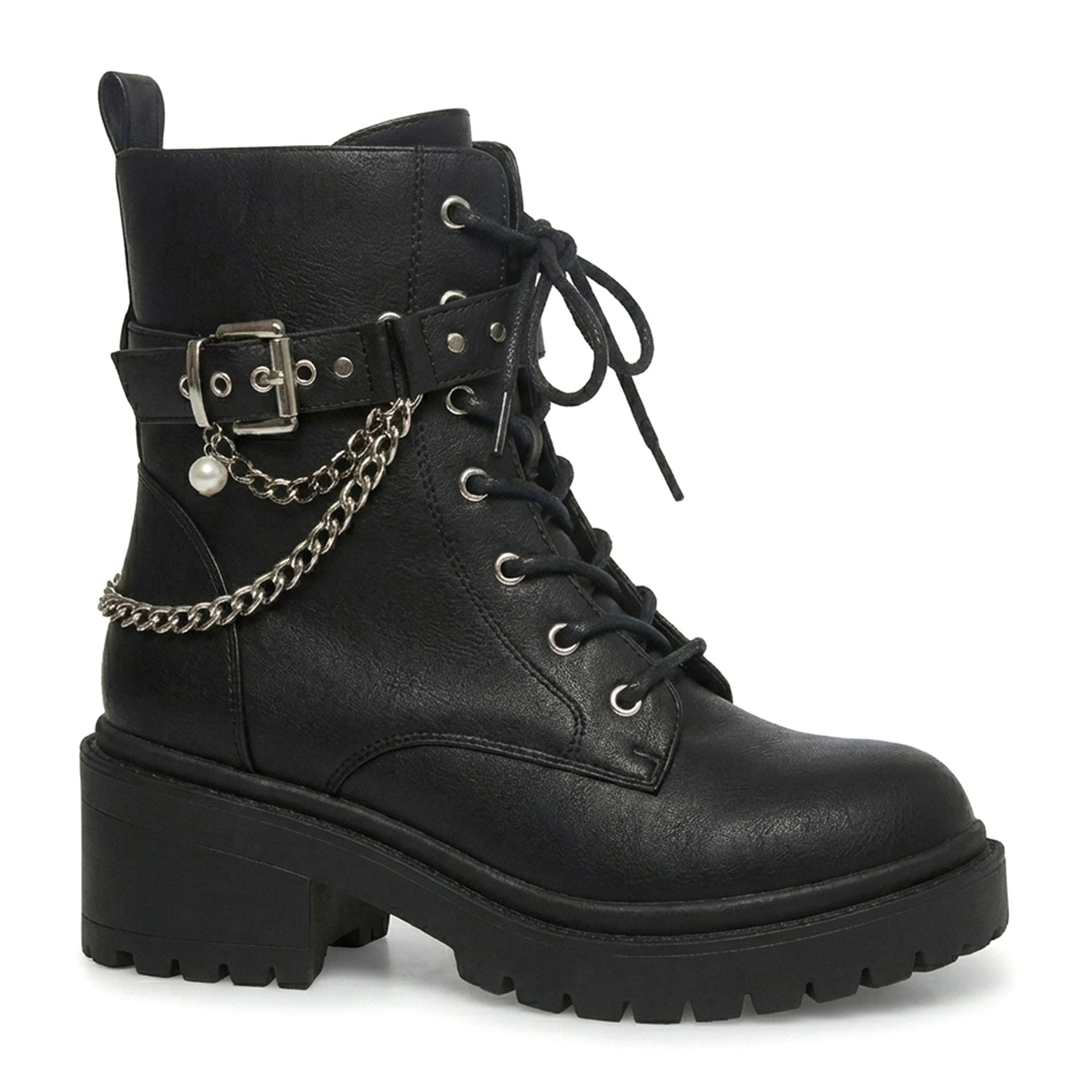Pop Womens Teyana Block Heel Booties