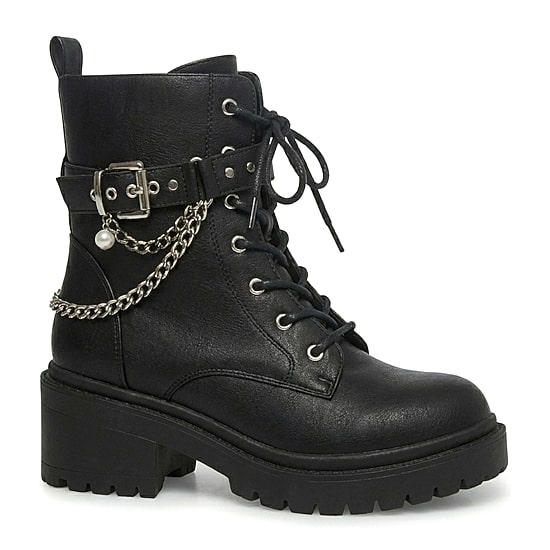 Pop Womens Teyana Block Heel Booties