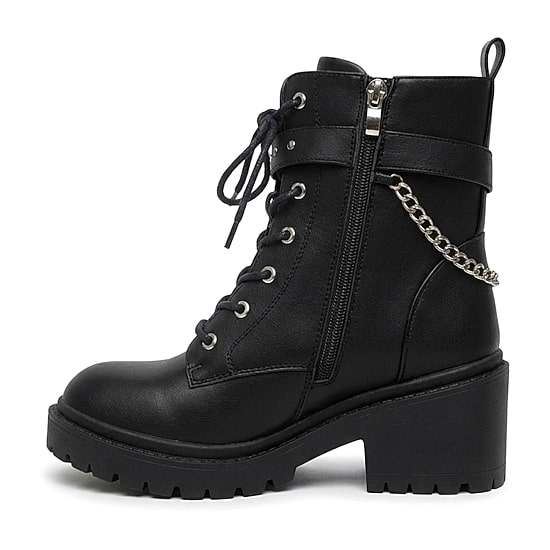 Pop Womens Teyana Block Heel Booties