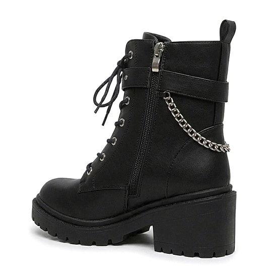 Pop Womens Teyana Block Heel Booties