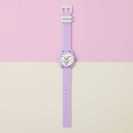 Timex Girls Purple Strap Watch Tw2y59600jt