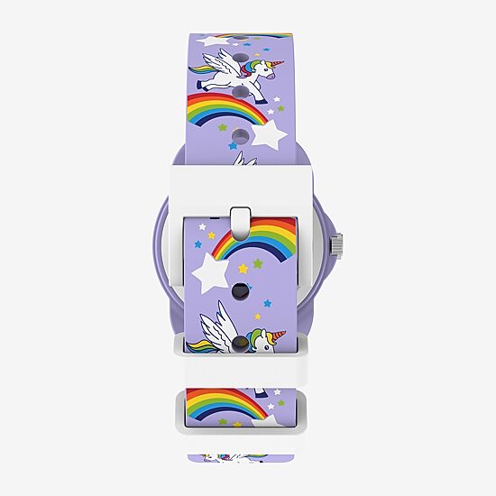Timex Girls Purple Strap Watch Tw2y59600jt