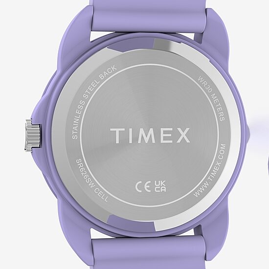 Timex Girls Purple Strap Watch Tw2y59600jt