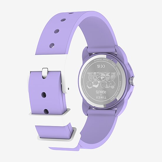 Timex Timex Peanuts Weekender Youth Purple Silicone Strap Watch Tw2y51200jt Girls Purple Strap Watch Tw2y51200jt
