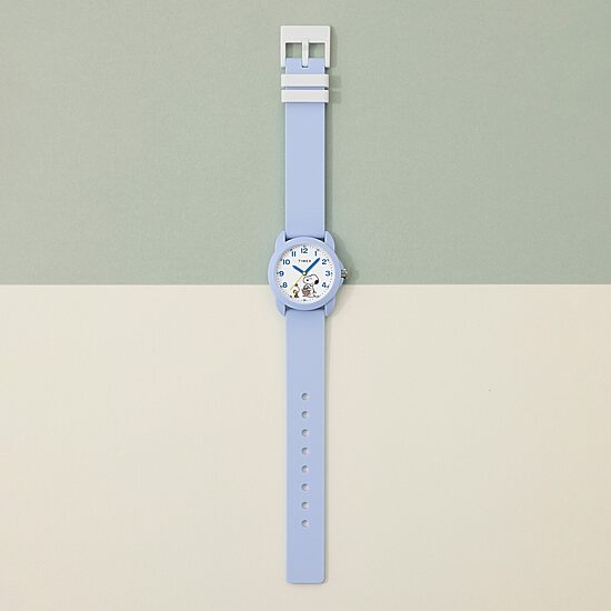 Timex Timex Peanuts Weekender Youth Blue Silicone Strap Watch Boys Blue Strap Watch Tw2y51100jt
