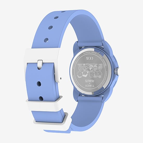 Timex Timex Peanuts Weekender Youth Blue Silicone Strap Watch Boys Blue Strap Watch Tw2y51100jt