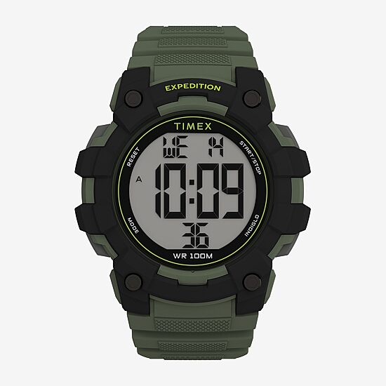 Timex Mens Digital Green Strap Watch Tw4b35400jt