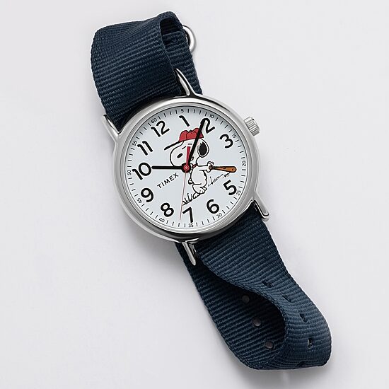 Timex Timex Peanuts Weekender 38mm Baseball Blue Strap Watch Tw2y51400jt Mens Blue Strap Watch Tw2y51400jt