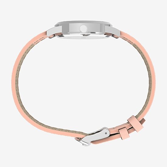 Timex Womens Pink Leather Strap Watch Tw2y67000jt