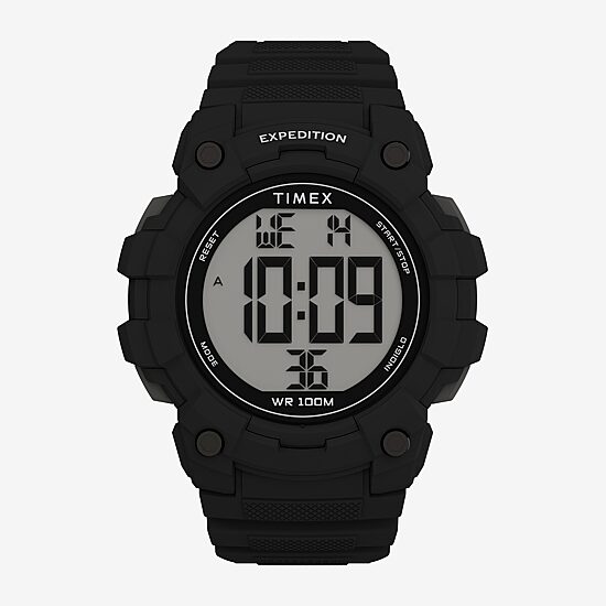 Timex Mens Digital Black Strap Watch Tw4b35200jt