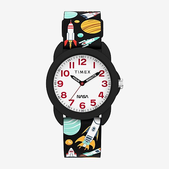 Timex Boys Black Strap Watch Tw2y59800jt