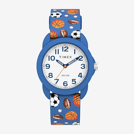 Timex Boys Blue Strap Watch Tw2y59900jt