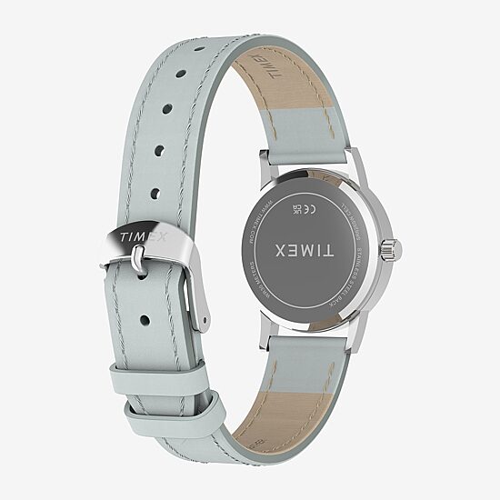 Timex Womens Blue Leather Strap Watch Tw2y67100jt