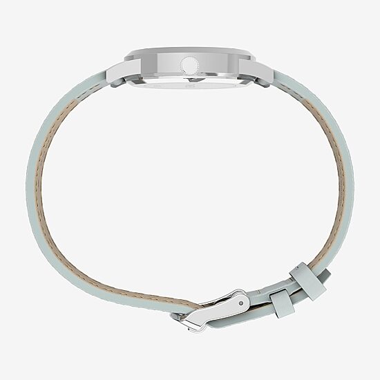 Timex Womens Blue Leather Strap Watch Tw2y67100jt