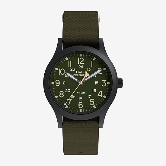Timex Mens Green Strap Watch Tw2y62900jt