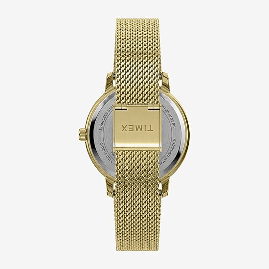 Timex Womens Gold Tone Stainless Steel Bracelet Watch Tw2y48700jt