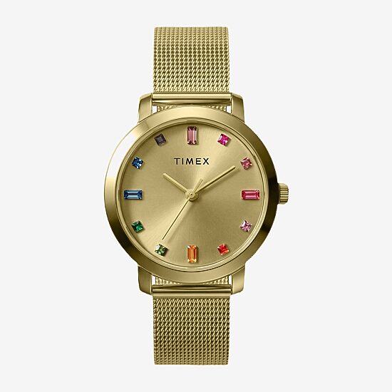Timex Womens Gold Tone Stainless Steel Bracelet Watch Tw2y48700jt