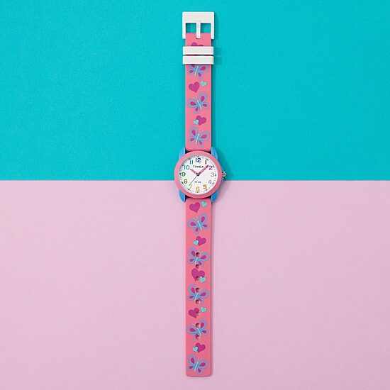 Timex Girls Pink Strap Watch Tw2y59700jt