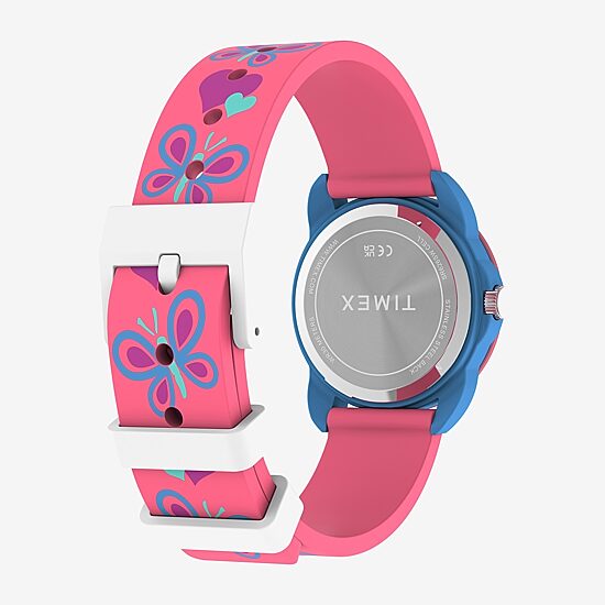 Timex Girls Pink Strap Watch Tw2y59700jt