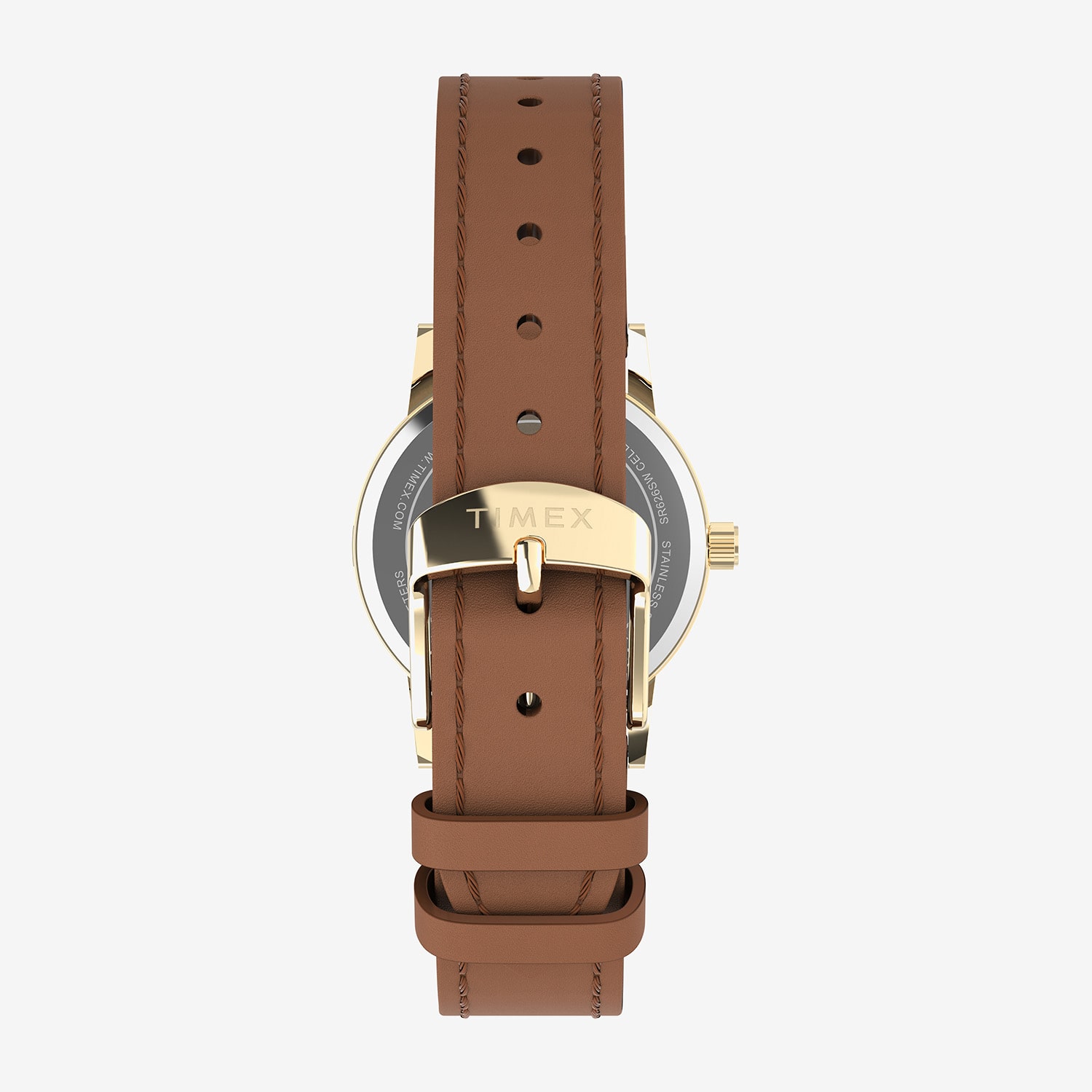 Timex Womens Brown Leather Strap Watch Tw2y72700jt
