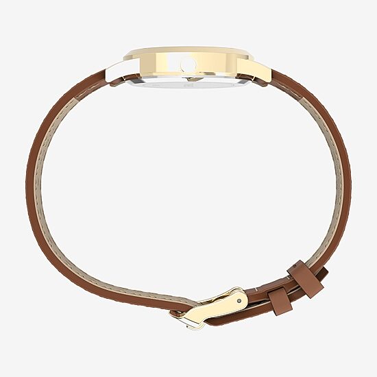 Timex Womens Brown Leather Strap Watch Tw2y72700jt