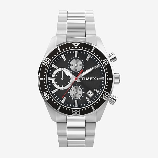 Timex Mens Silver Tone Stainless Steel Bracelet Watch Tw2y56900vq