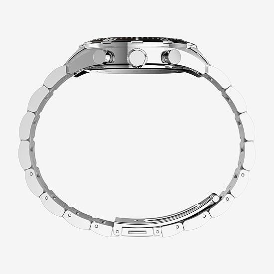 Timex Mens Silver Tone Stainless Steel Bracelet Watch Tw2y56900vq