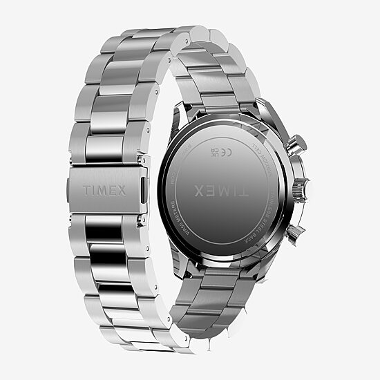 Timex Mens Silver Tone Stainless Steel Bracelet Watch Tw2y62100vq