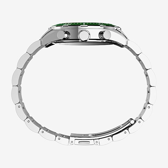 Timex Mens Silver Tone Stainless Steel Bracelet Watch Tw2y62100vq