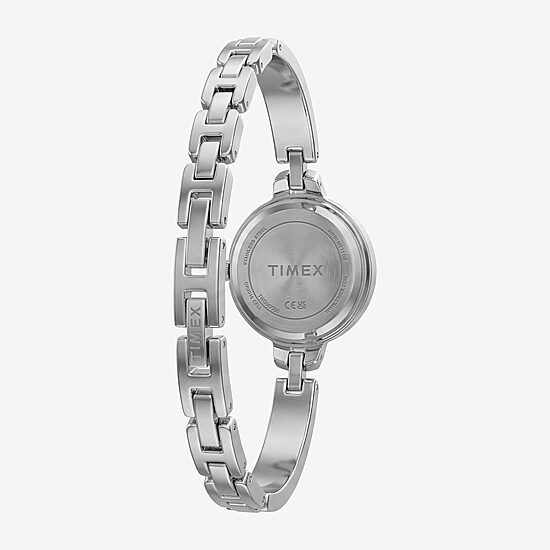 Timex Womens Silver Tone 2-pc. Watch Boxed Set Twg067700vq