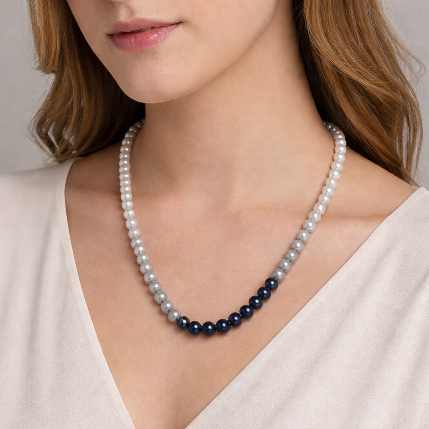 Limited Quantities! Womens Dyed Multi Color Sterling Silver Strand Necklace