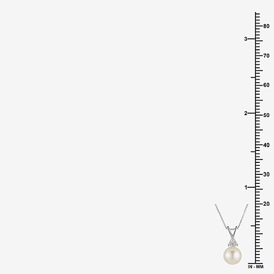 Limited Quantities! Womens Champagne Cultured Freshwater Pearl Sterling Silver 18 Inch Pendant Necklace