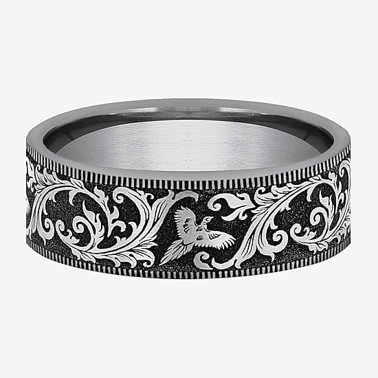 Mens 7MM Tungsten Wedding Band