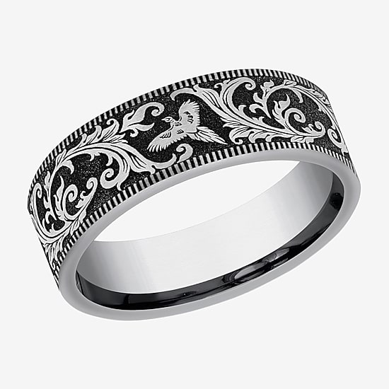 Mens 7MM Tungsten Wedding Band