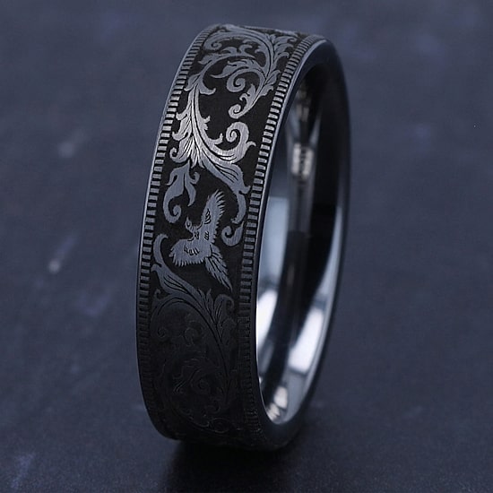 Mens 7MM Tungsten Wedding Band