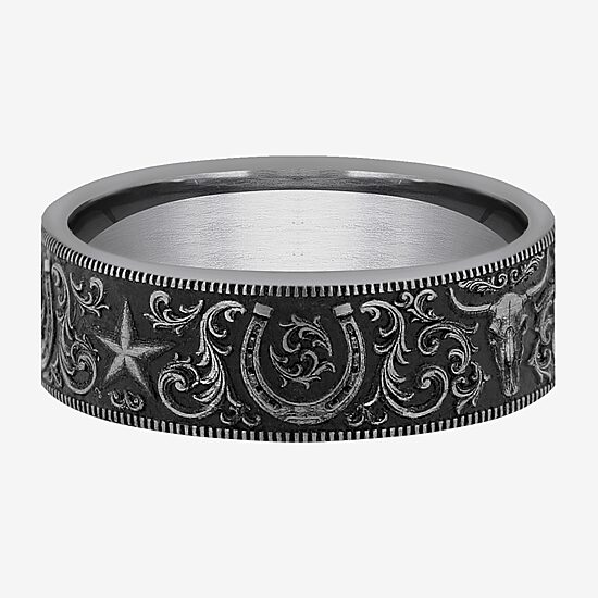 Mens 7MM Tungsten Wedding Band