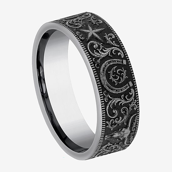 Mens 7MM Tungsten Wedding Band
