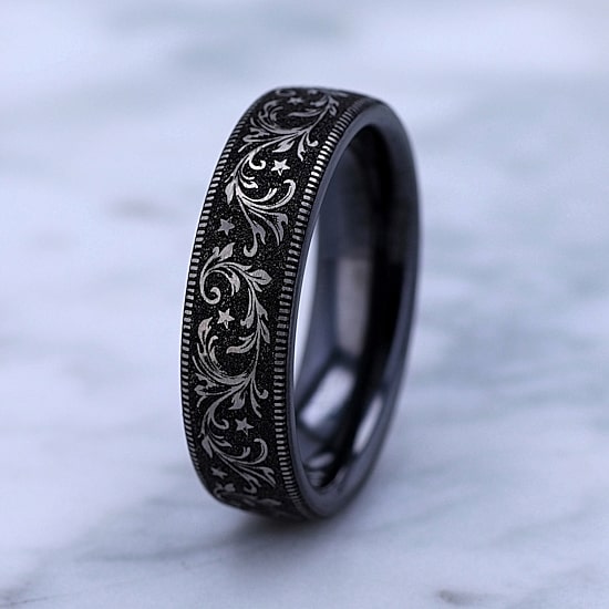 Mens 6.5MM Titanium Wedding Band