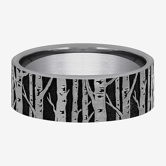 Mens 7MM Tungsten Wedding Band