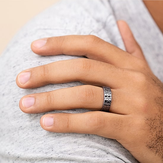 Mens 7MM Tungsten Wedding Band