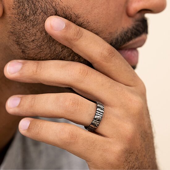 Mens 6.5MM Titanium Wedding Band